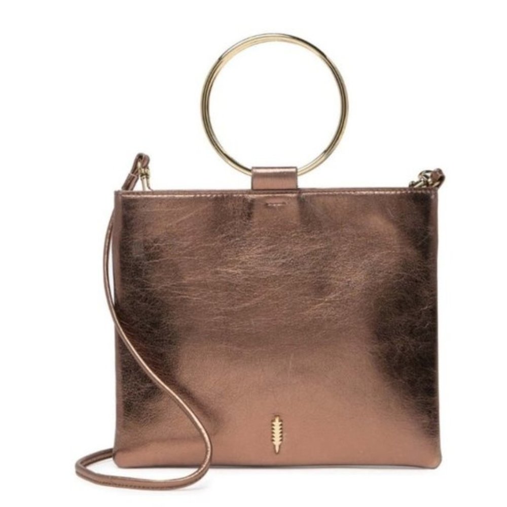 THACKER Le Pouch Leather Ring Handle Crossbody Bag